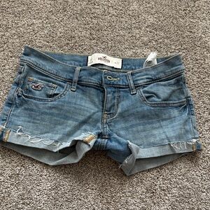 Hollister Women's Light Blue Jean Shorts